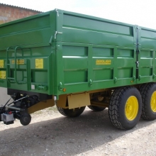 Carro agrícola tandem 12Tn con volteo posterior hidráulico